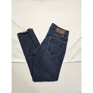 BKE Jake Straight Leg‎ Dark Wash Raw Hem Denim Jeans Size 29R Womens